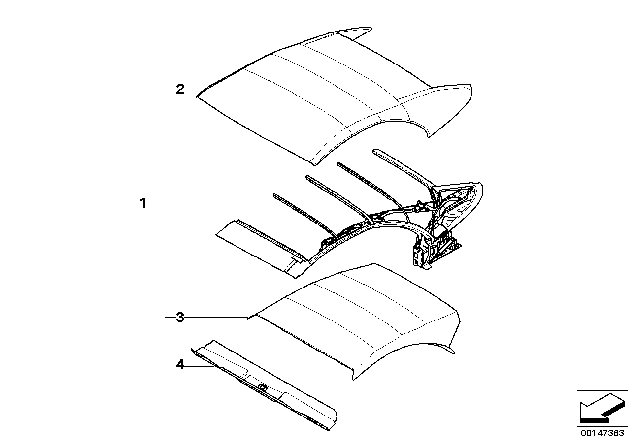 2008 BMW M6 Individual Folding Top Diagram