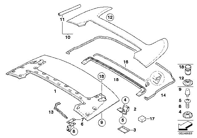 2008 BMW M6 Spacer Plate Diagram for 51257125116