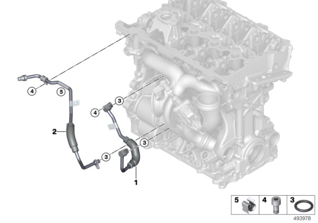 2020 BMW 228i xDrive Gran Coupe Cooling System, Turbocharger Diagram