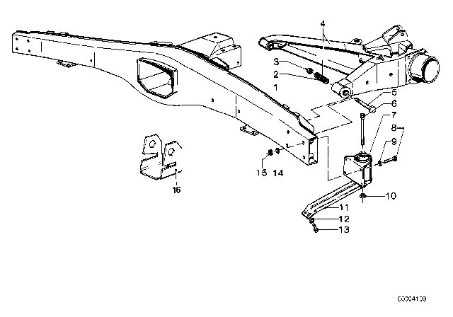 1979 BMW 633CSi Push Rod Diagram for 33333628172