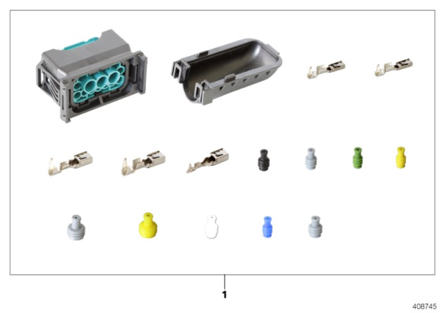 2010 BMW 328i Repair Kit, Socket Housing Diagram 1