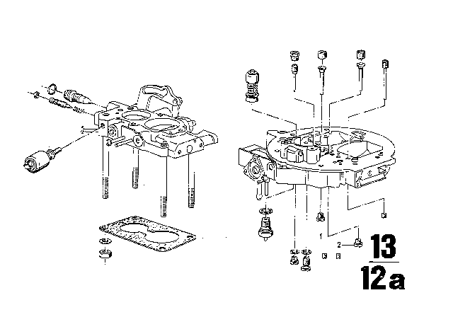 1970 BMW 2500 Carburetor, Jets And Pumps Diagram 5