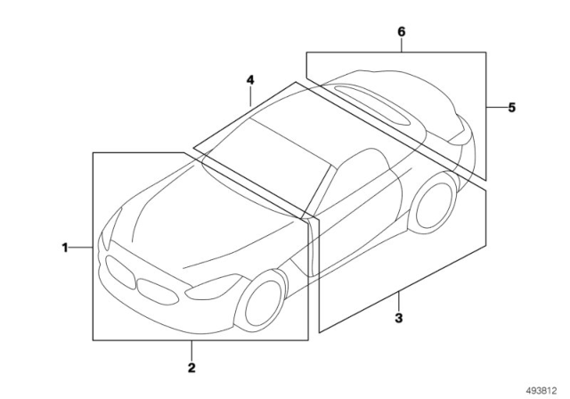 2019 BMW Z4 Labels Diagram