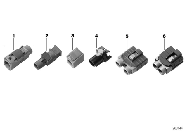 2014 BMW 640i Repair Parts, Coaxial Cable, Housing Diagram