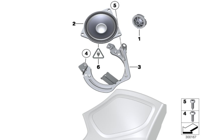 2011 BMW 535i GT High End Sound System Diagram 1