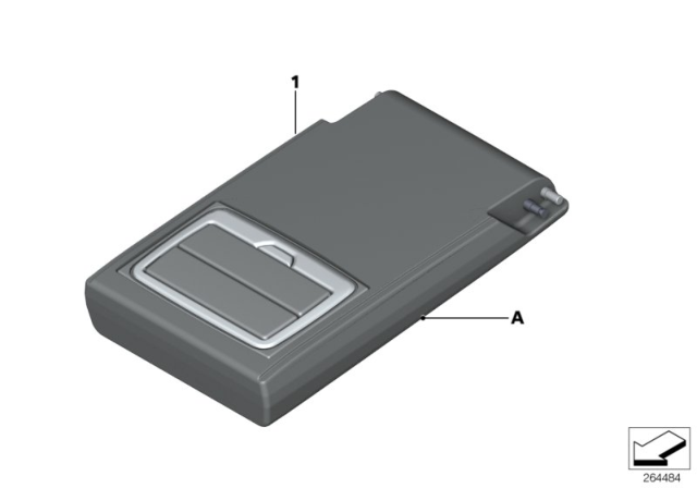 2012 BMW X6 M Individual Armrest Diagram 3