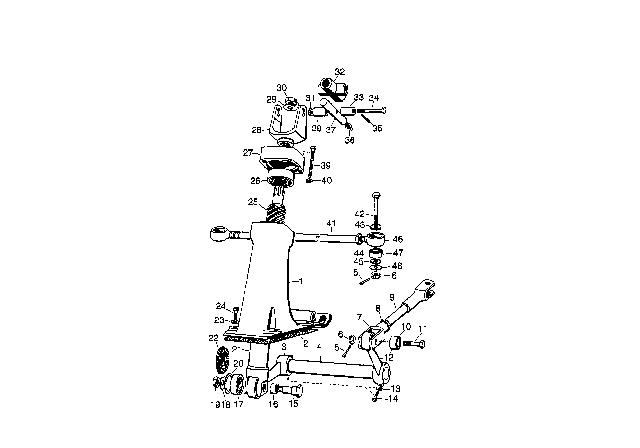 1957 BMW Isetta Silentblock Diagram for 32212027506