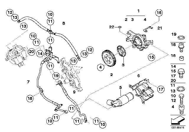 2010 BMW M5 Connecting Line Diagram for 11367834573