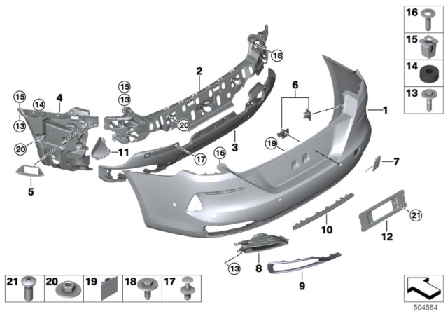 2020 BMW 840i Gran Coupe Trim Panel, Rear Diagram