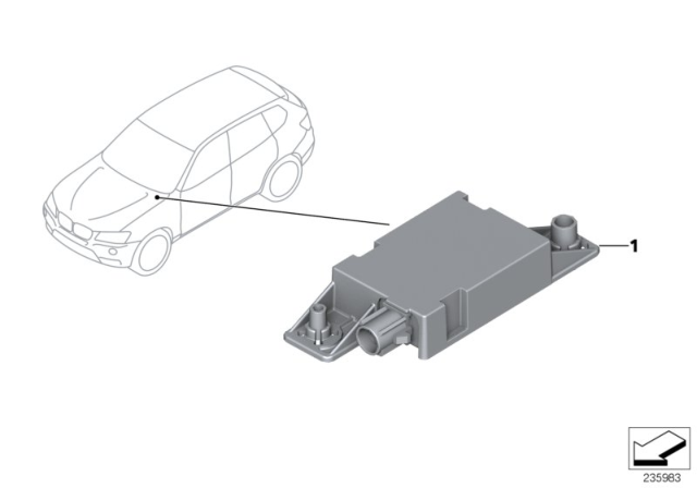 2017 BMW X3 Bluetooth Antenna Diagram