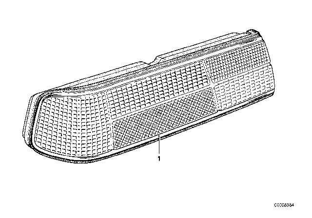 1979 BMW 633CSi Rear Light Diagram 1