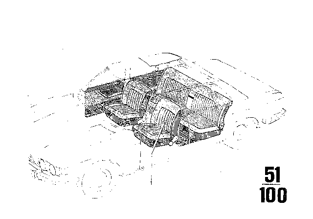 1969 BMW 2500 Cover, Running Metre Diagram