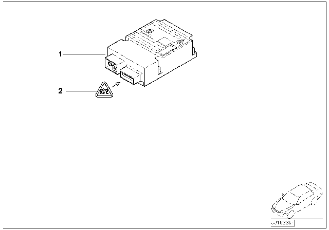 2005 BMW 745i Gateway Module Diagram for 65776941842