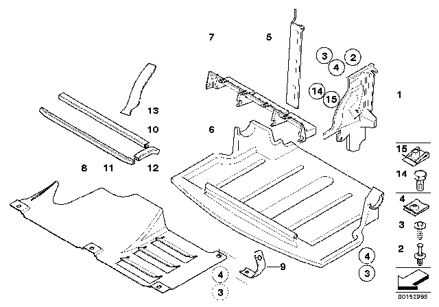 2007 BMW Z4 M Seal, Engine Compartment. Shielding, Right Diagram for 51718041492
