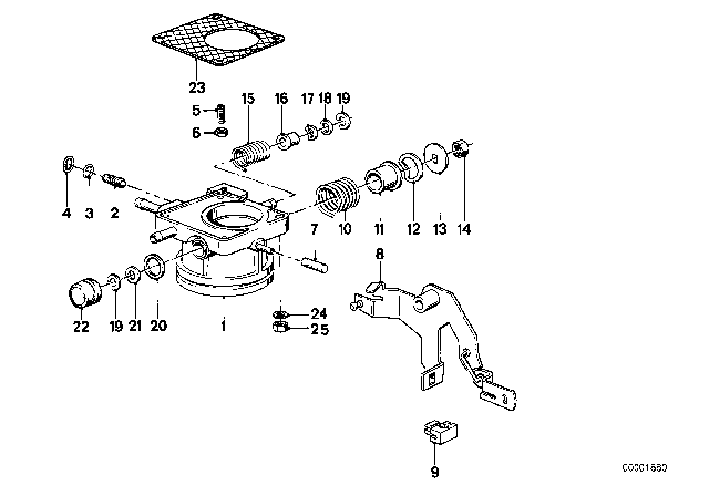 1980 BMW 320i Throttle Housing Assy Diagram 2