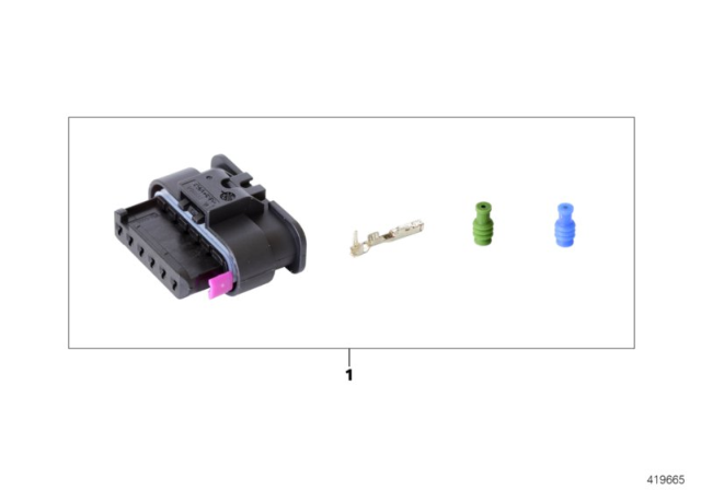 2016 BMW M235i xDrive Repair Kit, Socket Housing Diagram 7