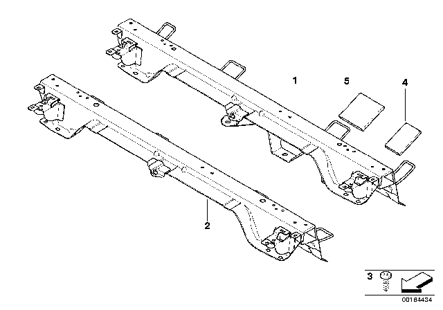 2009 BMW X5 Seat, Rear, Mounting, Backrest Diagram