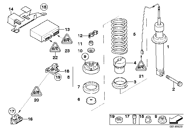 2010 BMW M6 Coil Spring, Rear Diagram for 33532283076