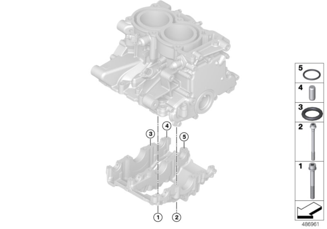 2014 BMW i3 Engine Block & Mounting Parts Diagram 3