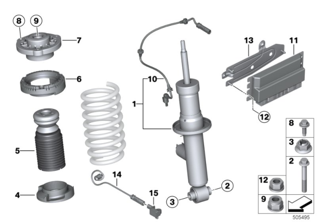 2020 BMW X4 M SUPPORT BEARING FOR VDC Diagram for 33508067499