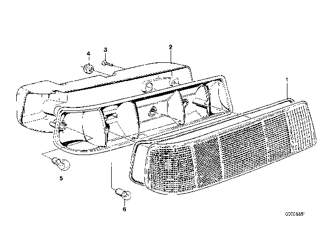 1978 BMW 320i Rear Light Diagram 2