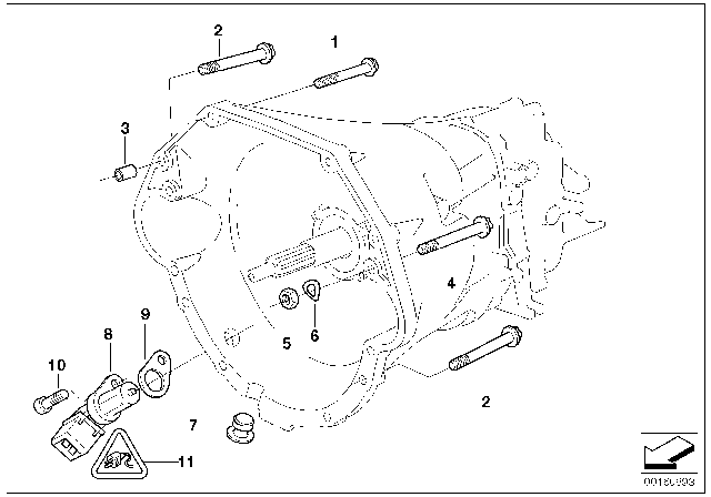 2002 BMW Z8 Gearbox Mounting Diagram