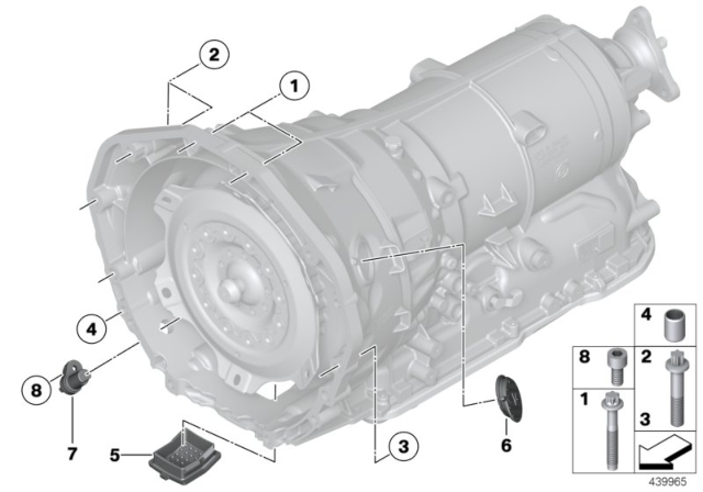 2013 BMW 760Li Transmission Mounting Diagram