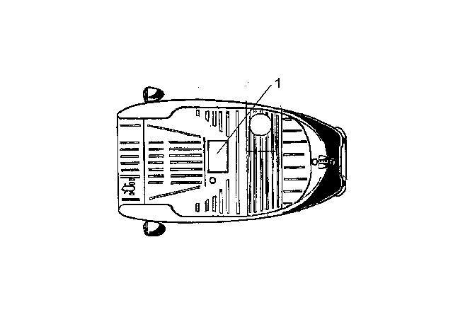 1958 BMW Isetta Battery Box Diagram for 41120016800