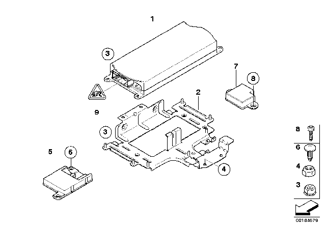 2008 BMW 128i Single Parts SA 639, Trunk Diagram