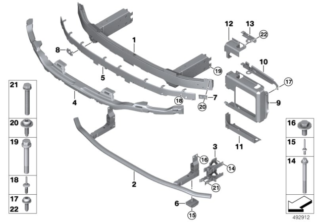 2020 BMW Z4 SCREW WITH FLANGE Diagram for 07119909300