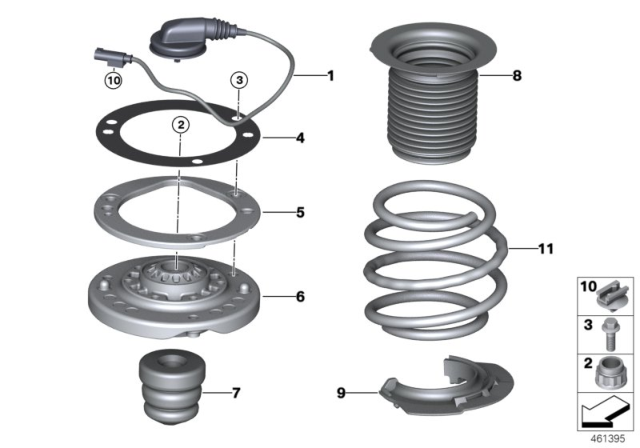 2019 BMW M4 Coil Spring, Front Diagram for 31337857356