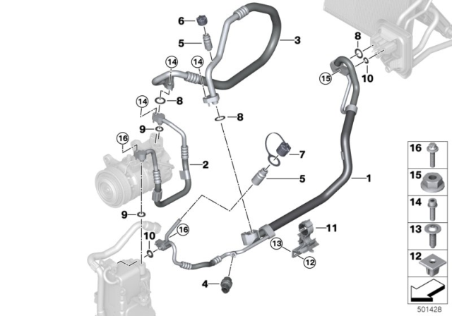 2020 BMW X3 M Coolant Lines Diagram