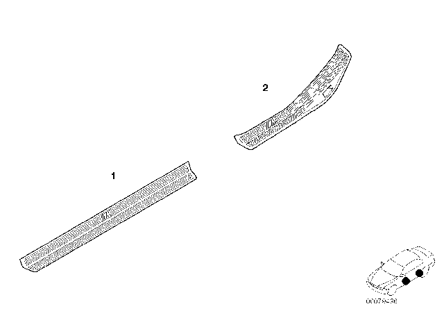 2005 BMW 325i Retrofit, M Cover, Entrance Diagram