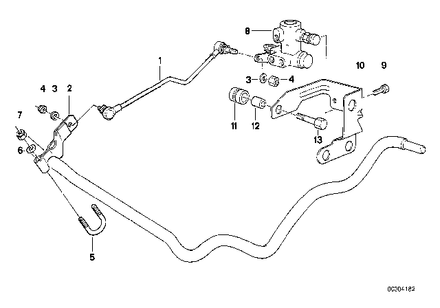 1992 BMW 735iL Levelling Device / Regulating Valve / Attachment Parts Diagram