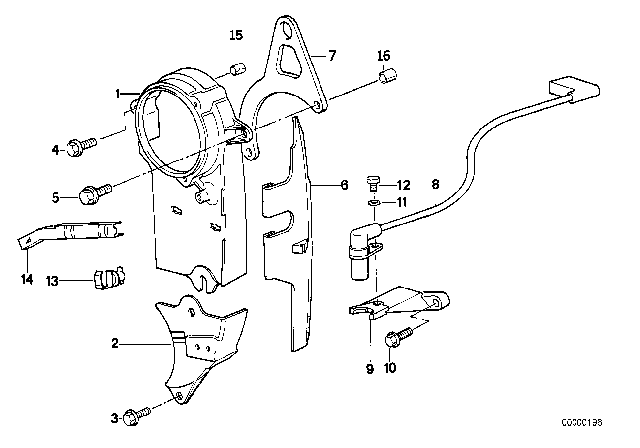 1989 BMW 525i Wheel Casing Diagram 2