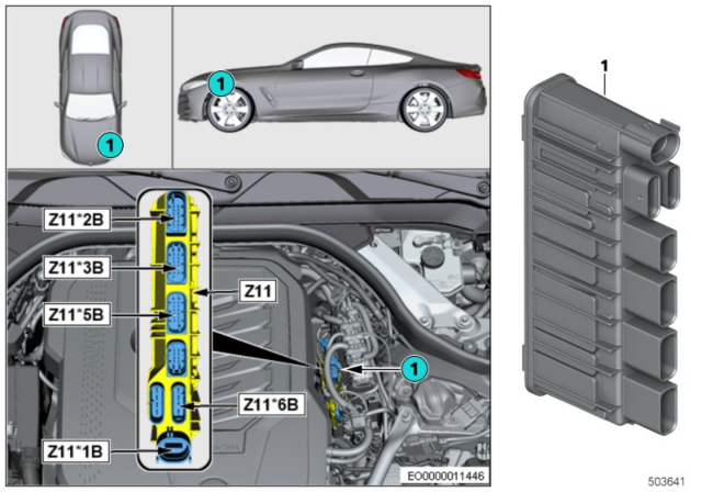 2020 BMW 840i Integrated Supply Module Diagram
