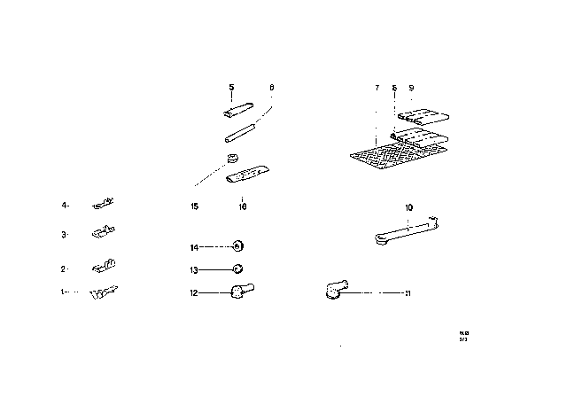 1969 BMW 2000 Insulation Sleeve Diagram for 61131362373