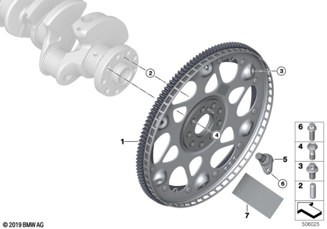 2020 BMW X6 Flywheel Diagram