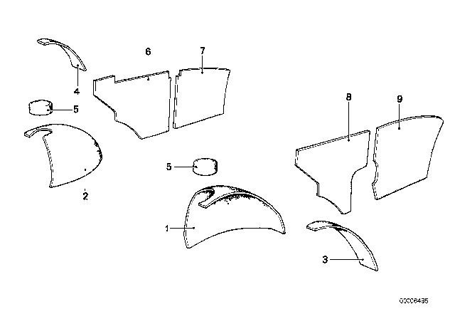 1982 BMW 733i Sound Insulating Diagram 2