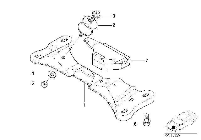 2001 BMW M3 Gearbox Mounting Diagram