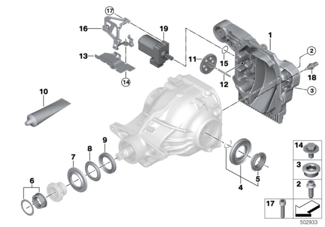 2019 BMW M850i xDrive TENSION RELIEF, WIRING HARNE Diagram for 33108687614