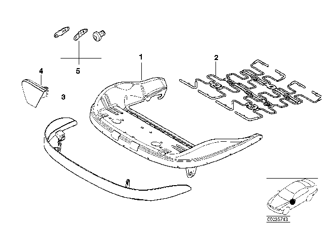 2000 BMW X5 Seat, Front, Seat Frame Diagram 2