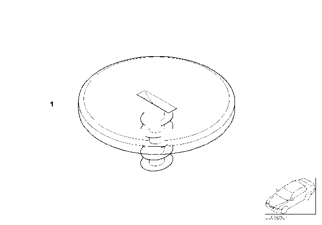 2000 BMW Z3 M Floor Mats, Hook And Loop Fastener Diagram