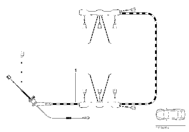 2004 BMW 745Li Wiring Harness, Engine Ignition Module Diagram