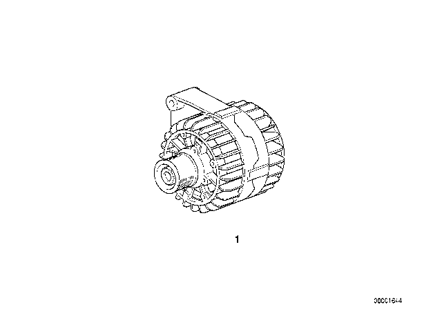 1998 BMW Z3 Exchange Alternator Diagram for 12311432982