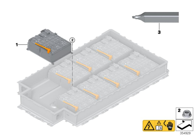 2016 BMW i3 High-Voltage Accumulator Diagram 7