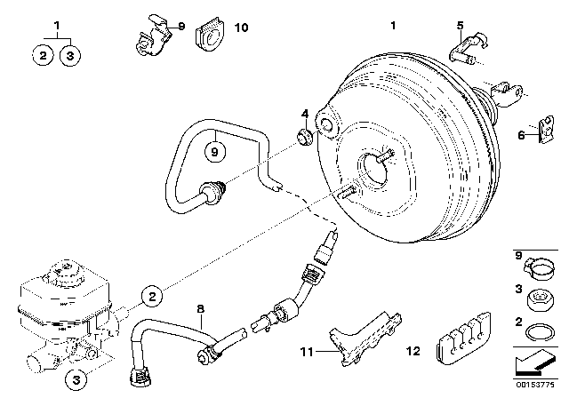 2009 BMW X3 Power Brake Unit Depression Diagram