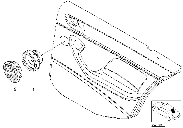 2004 BMW 325i Single Parts For HIFI System Diagram 2