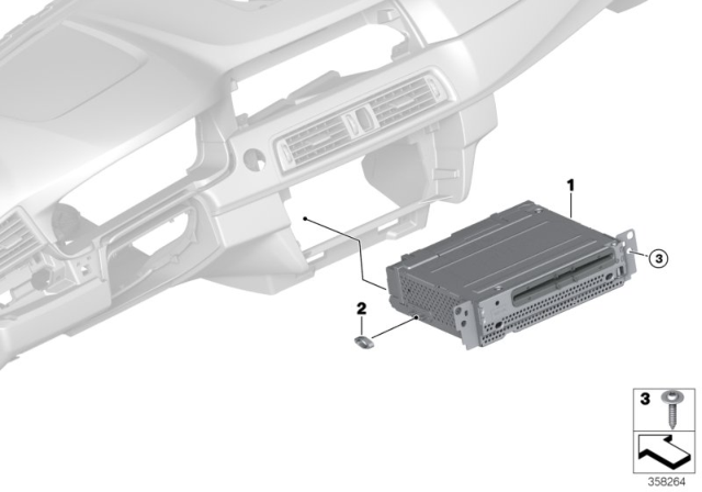 2015 BMW 535i xDrive Headunit Diagram 1