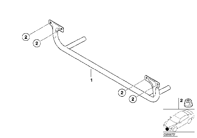 2003 BMW X5 Underride Protection Diagram